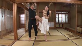 Intense Submissive Brunette In Japanese Rope Art: Hanging &Amp; Dildo Play Outdoors - Full Hd