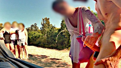 Hard Cock Exposed To People And A Nasty Woman Makes Me Explode - 4K