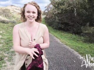 Insane Risky Public Outdoor Flashing & Fucking My Vibrator On The Beach