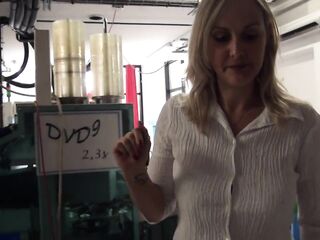 Must Watch: Hot Tall Blond Mother I'D Like To Fuck With Giant Breasts Gets A Hardcore Anal Bang In The Warehouse - 4K
