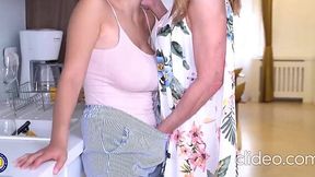 Wild Mature Dutch Lesbians Seduce Busty Young Hottie