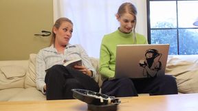 Wet Unstoppable Redhead Lesbians Sexually Experimenting In Office