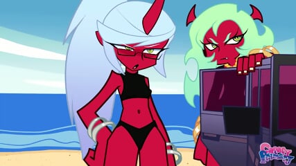 Hardcore Action On The Beach (Panty And Stocking)