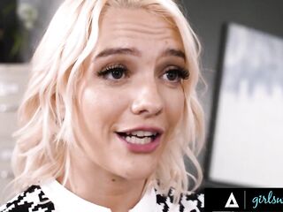 Hot Girlsway - Bossy Golden-Haired Mother I'D Like To Fuck Ariel X Craves To Be Dominated By Kenna James During Job Interview