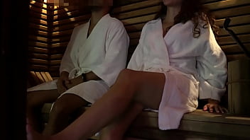 Hardcore Valentine′S Sauna Surprise: Stranger Blowjob Leads To Cum