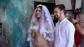 Juicy Crazy Russian Wedding With Nude Bride