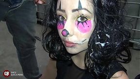 Exclusive: Intense Bambi Gets Destroyed By Massive Cock In Public Facial Fest