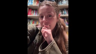 Wild Trying Not To Cum In The Bookstore While Hunting For Smut 💦😈 - Full Hd