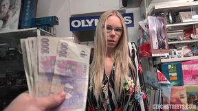 Hardcore Sensuous Long-Haired Blondie Gets Money For Sex With Stranger