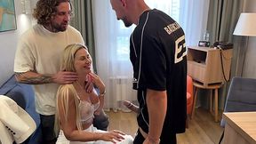 Passionate Lonely Russian Cougar Rents Out Her Apartment And Her Juicy Pussy To Two Hungry Guys.