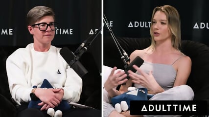 Private: Intense Adult Time - Busty Lesbians Octavia Red & Kenna James Caught Eating Pussy On Podcast Set! Full
