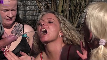 Seductive 3 Parking Lot Sluts In Action! Several Foreign Cocks Pissed Us Into Our Slut Mouths! - Full Hd