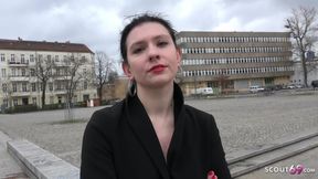 German Scout - Art Student College Young Stunner Talk To Rough Anal At Street Casting - Hardcore