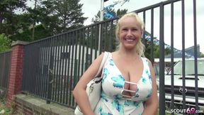 Rough German Scout - Huge Saggy Boobs Teenager Angel Wicky Get Hump At Public Casting - Angel Wicky