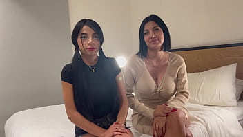 Hot 19 Year Old Teen With Huge Natural Tits Brings Stepmom To Her First Porn Casting - 1
