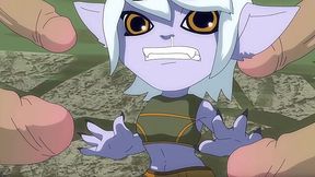 Raw Tiny Tristana Gang-Banged For Money By Many Big Dicks