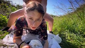 Italian Chubby Tight Ass Teen Entertains Bf With Anal And Squirts At A Picnic!