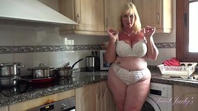 Juicy Thick & Busty Mature Wife Masturbates In Kitchen For You - 4K