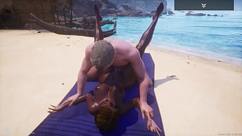 Wild Life - Big Tight Ass Big Tit Curvy Black Milf (Indra) Fucks Big White Cock (Jason) On The Beach. He Loves That Black Wet Slit - Must See