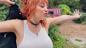 Hot Redhead Teen Goes Crazy Over A Real Big Cock Pov