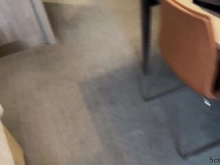 Explicit Sexy Stepmom And Stepson Share A Couch In A Hotel