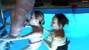 Seductive Two Girls &Mdash; One Lucky Dude: Sauna Sexcapade With A Mature Mistress And Young Cutie - Full Hd