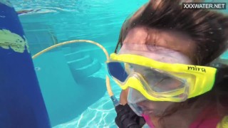 Wet Irina Poplavok Blonde Pornstar In The Pool - High Quality