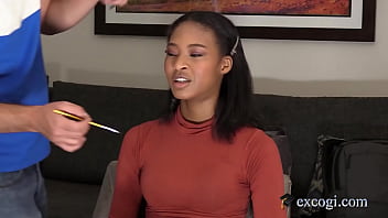 Wild Black 18 Year Old Ex Track Star &Mdash; Crissy Floyd Gets Her Pink Tight Pussy Pounded By White Boy Jake! This Hot Ebony Fit Fox Gets Her Chocolate Box Banged And Loves That Pale Penis! At Excogi Com! - 4K