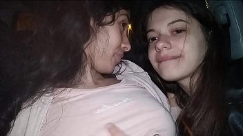 Uncensored: Raw Threesome Sex With Two S In Car!!! Cum In Mouth And Swallow