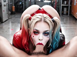 Exclusive: Forbidden Harley Quinn, Сrazy Whore Cheats On Joker Whilst This Guy'S In Prison (Ai Generated)