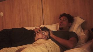 With My Stepbrother We Watch A Movie And I End Up Feeling His Thick Dick In My Mouth