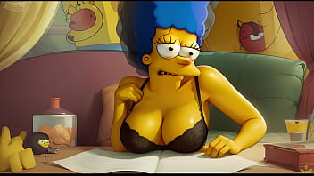 Wet Marge Simpson Ia Desnuda Er&Oacute_Tica Y Sensual