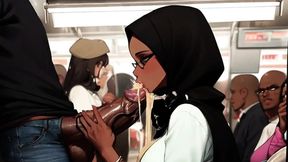Passionate Women Love Being Free Used In Public Like In A Japanese Train In Spicy Toons: The Subway 2