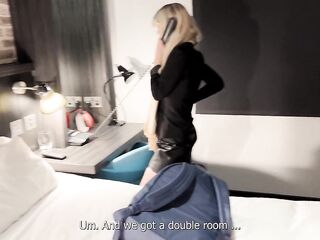 Must Watch: "Do U'Ve An Erection?". Sharing A Hotel Couch With A Coworker Ended Up With An Unexpected Intense Fucking