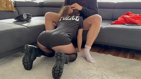 Passionate Stepsis'S Cop Craving: Badge & Booty Blend