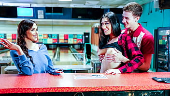 Passionate Using My Girlfriend And Her Stepmom During Our Bowling Play - Cncmilf