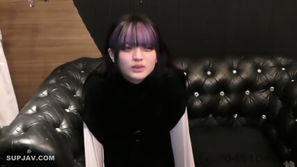 New: Naughty Cute Japanese Young Stunner With Purple Hair