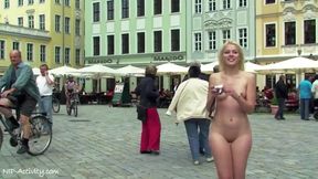 Hot Sweet Cat Gets Naked In Dresden - Public Nudity - Full Hd