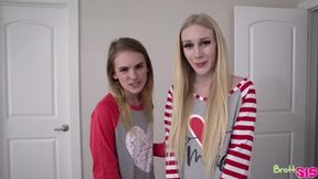 Hot Emma Starletto And Natalie Knight Step Sibling Valentin - Amateur Threesome