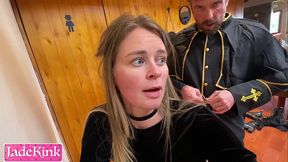 Juicy Innocent Girl Used And Fucked By Perverted Priest - Full Hd