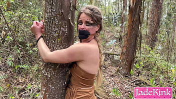 Tied To Tree And Forcefully Hammered In Middle The Jungle - Full Hd