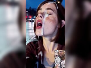 Exclusive: Hot Ellie Gets Sprayed With Cum, Velma Facial, Ai Generated, Compilation - High Quality
