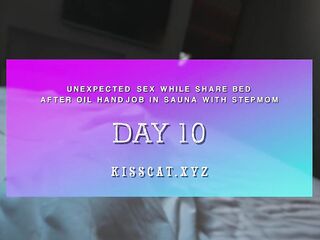 Hot Day 10 - Step Mommy Share Couch With Creampie ???? Step Son Cum On Step Mother'S Melons In Sauna ????