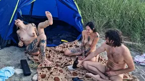 Juicy Spin The Bottle Game On The Beach -Unforgettable Holiday Raw Pleasure W Two Stunning Girls English Subtitles