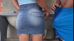 Hungry For Monster Shaft Big Booty Milf In A Skirt Wants Dick While Doing Laundry