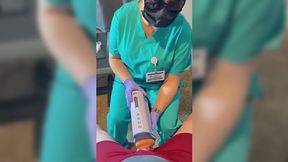 Explicit Caring Nurse Milked My Penis With A Special Device To Collect Sperm.