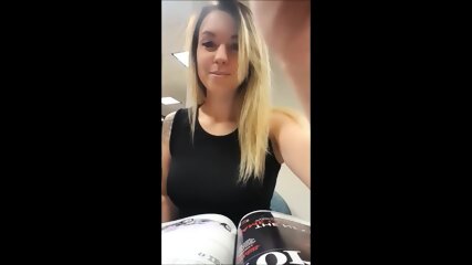 Rough Using A Dildo In College Library
