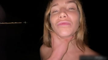 Pounding Cute Blonde Babe In Front Of Barcelona Beach
