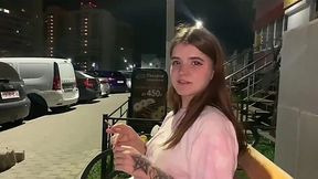 Insane Plump Tattooed Teen Girl Shags In The Entrance