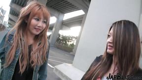 Naughty Japanese Girlfriends Relish The Ffm Threesome